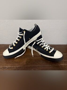 Converse Black Low-Top Sneakers with White Accents